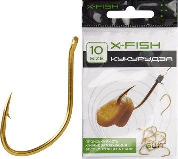 Гачок X-Fish Кукурудза #10 (8шт/уп) 19170755 фото