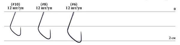 Крючок Decoy AH-6 Area Hook VI Spic #8 (12 шт/уп) 15620534 фото