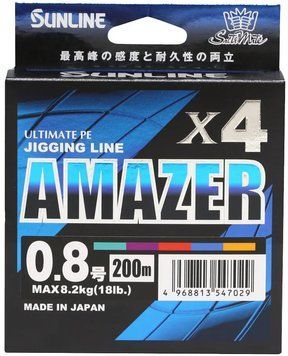 Шнур Sunline SM Amazer X4 200m (multicolor) #0.8 18lb/8.2kg 16584508 фото