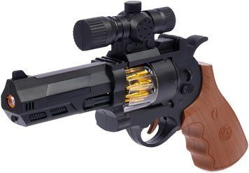 Пістолет світло-звуковий ZIPP Toys Револьвер Чорний 36315 фото