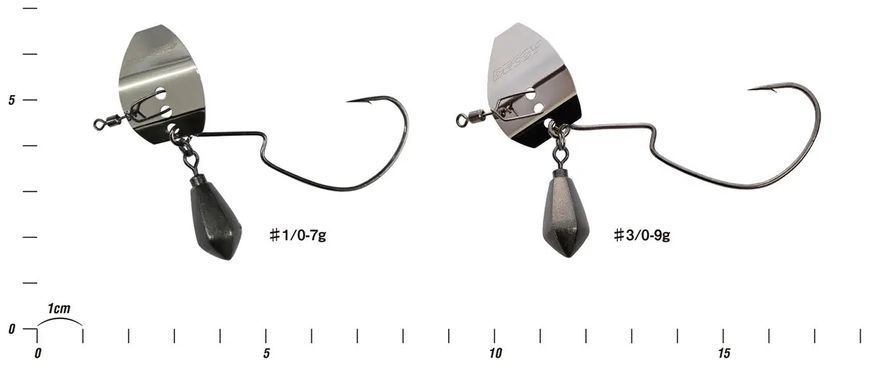 Монтаж Decoy ZF-1S Zero-Dan Flash Offset #3/0-9g (1 шт/уп) 86560 фото
