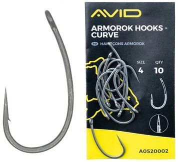 Гачок короповий Avid Carp Armorok Hooks Curve #6 (10 шт/уп) 19810013 фото