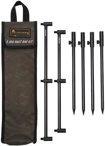 Буз-бар Prologic Avenger 3 Rod Buzz Bar Kit & Carrycase 20-34cm 0.537kg 19189 фото