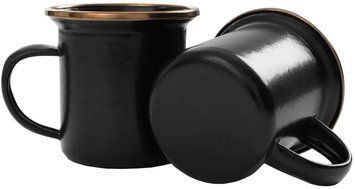 Набор чашек Barebones Espresso Cup/Enamel/Set 2 шт Charcoal 40480040 фото