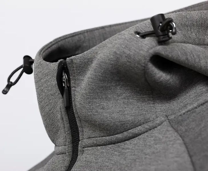 Реглан Savage Gear Tec-Foam Zip Hoodie S Dark Grey Melange 59319 фото