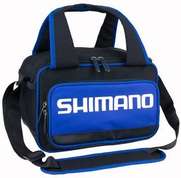 Сумка Shimano Allround Tackle Bag 33x26x22cm для снастей Black/blue 22667956 фото