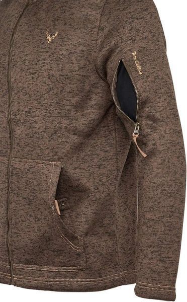 Куртка Orbis Textil Herrenjacke Strick-Fleece 418000-69 3XL Темно коричневий 81276 фото