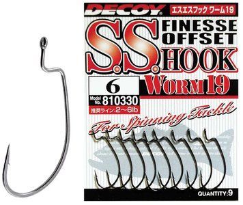 Крючок Decoy Worm19 S.S. Hook #10 (10 шт/уп) 15620258 фото