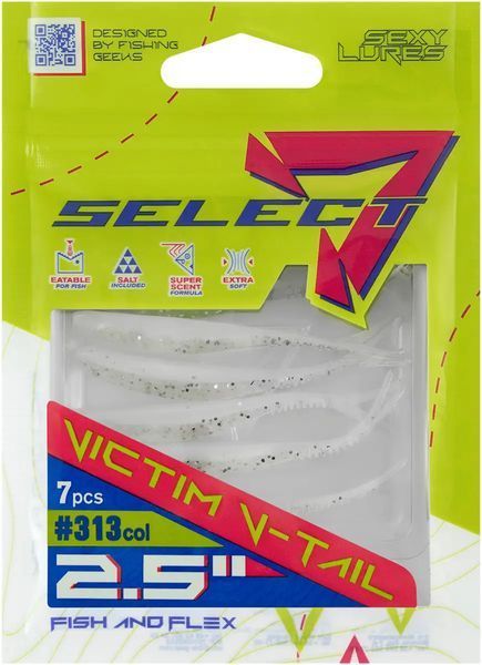 Силикон Select Victim V-Tail 2.5" #313 FE (7 шт/уп) 18708765 фото