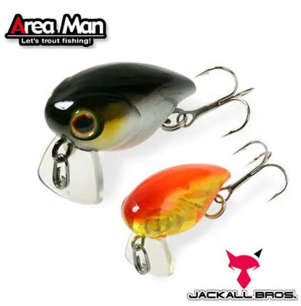 Воблер Jackall Area Man Crank Dad 28mm 2.0g HL Silver & Black 16993238 фото