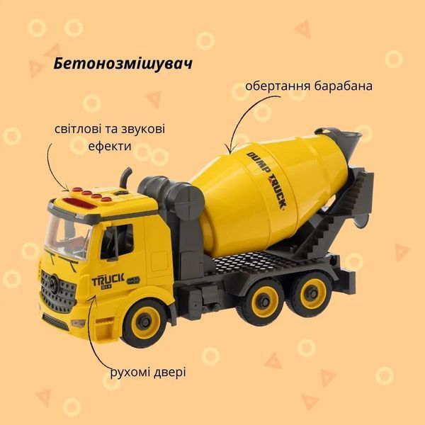 Машинка-конструктор OTAMANKO АВТОКОНСТРУКТОР Бетономешалка 458349 фото