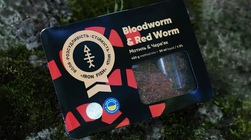 Метод Мікс Iron Fish Method Mix/Liquid Bloodworm/Red Worm 50ml/450g 65910068 фото