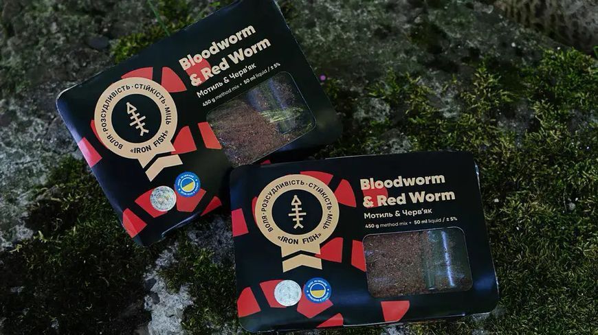 Метод Мікс Iron Fish Method Mix/Liquid Bloodworm/Red Worm 50ml/450g 65910068 фото