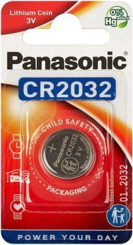 Батарея Panasonic CR 2032 BLI 1 LITHIUM 66398 фото