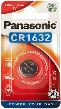Батарея Panasonic CR 1632 BLI 1 LITHIUM 66405 фото