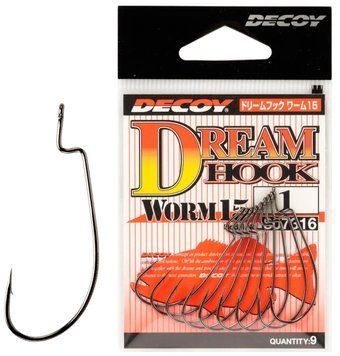 Крючок Decoy Worm15 Dream Hook #6 (9 шт/уп) 15620264 фото