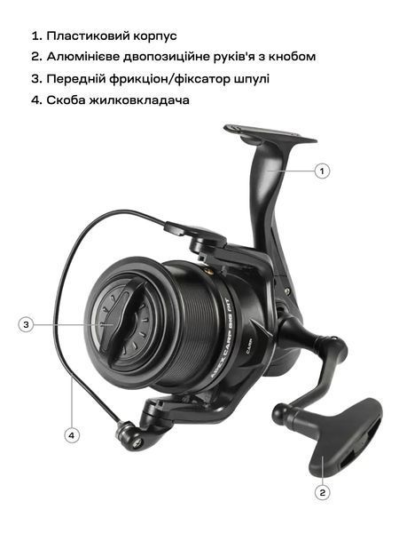 Катушка Brain Apex Carp Big Pit 8000 6+1BB 18584684 фото