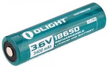 Аккумуляторная батарея Olight. 18650 3.6V 3400 mAh 43297 фото
