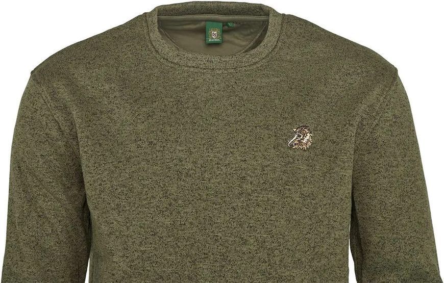 Пуловер Orbis Textil Herrenpullover Strick-Fleece M Оливковий 81294 фото