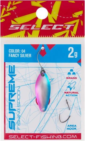 Блешня Select Supreme 2.0g 27mm #04 Fancy Silver 20099747 фото
