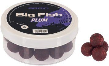 Бойли варені Brain Big Fish Plum (слива) 20mm 18582272 фото