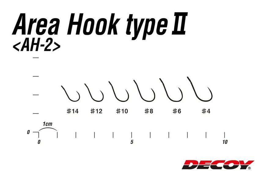 Гачок Decoy Area Hook II Mat Black 14, 8 шт/уп 15620173 фото