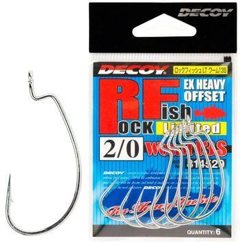 Крючок Decoy Worm13S Rock Fish Limited #1 (8 шт/уп) 15620050 фото
