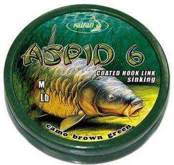 Повідцевий матеріал Katran Coated Braided Hook Links Aspid 6 10m 25lb 35000107 фото