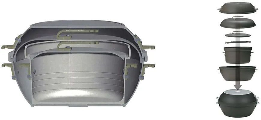 Набор посуды Snow Peak CS-600 Field Cooker Pro Aluminium 165383 фото