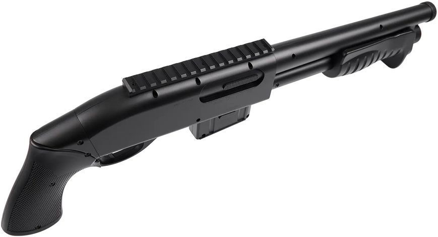 Рушниця страйкбольна ASG DiscoveryLine pump-action Spring 6 мм Black 4233866 фото