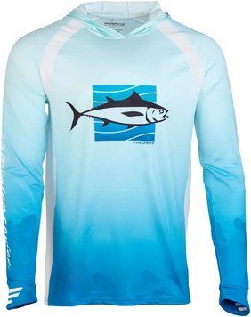 Реглан Favorite Hooded Jersey Tuna L Блакитний 14642023 фото