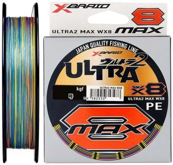 Шнур YGK X-Braid Ultra2 Max WX8 100m&nbsp;(5&nbsp;colors)&nbsp;#0.6&nbsp;5.6kg 55450474 фото