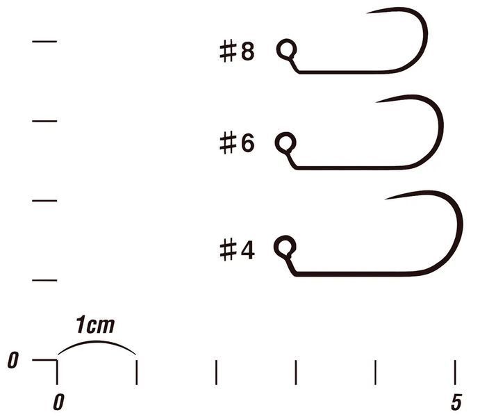 Крючок Decoy AH-12 Area Hook Jiggy #6 (10 шт/уп) 15620875 фото