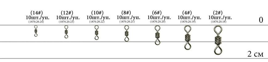 Вертлюжок Select SF0021 size 12, 10 шт. 18702023 фото