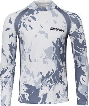 Джерсі Brain Hooded Jersey Splash L sun protect Grey 23991062 фото