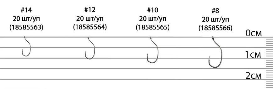 Гачок Brain Dream Hooks Feeder Pro #12 (20шт/уп) 18585564 фото