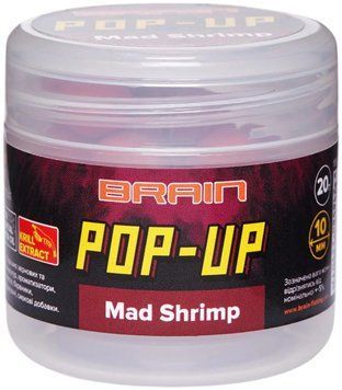 Бойлы Brain Pop-Up F1 Mad Shrimp (креветка/специи) 12mm 15g 1009210 фото