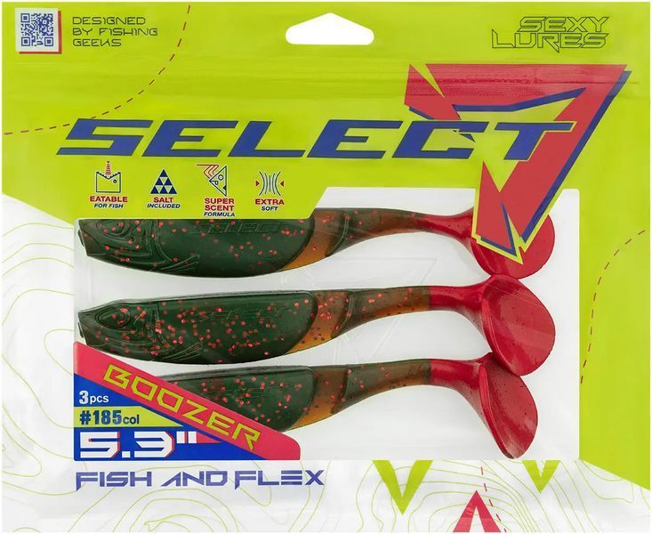 Силикон Select Boozer SE 5.3" #185 (3 шт/уп) 18708324 фото