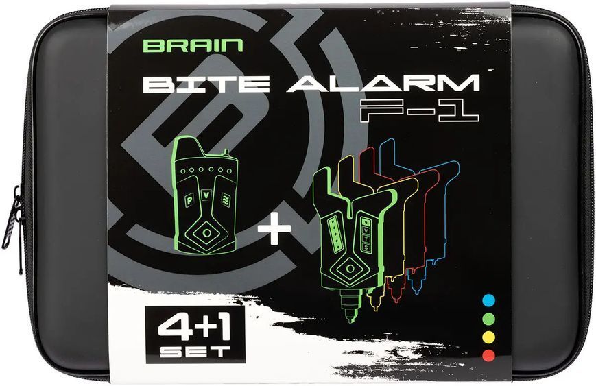Набор сигнализаторов Brain Wireless Bite Alarm F-1 4+1 1168265 фото