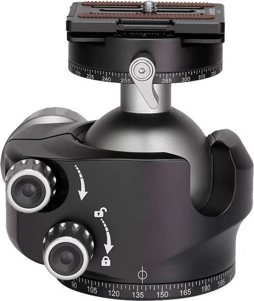Головка штативная Leofoto LH-55R+NP-60 шаровая с зажимом ARCA. Шар: 55 мм 35557 фото