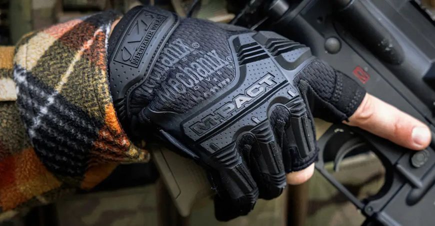 Перчатки Mechanix M-Pact Fingerless M Black 14640432 фото