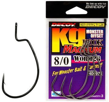 Крючок Decoy Worm26 Kg Hook Magnum #8/0 (3 шт/уп) 15620485 фото