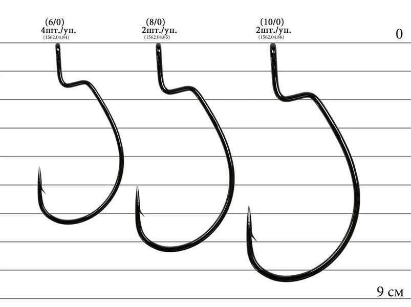 Крючок Decoy Worm26 Kg Hook Magnum #8/0 (3 шт/уп) 15620485 фото