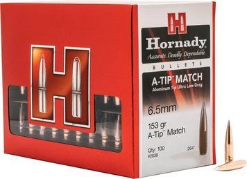 Пуля Hornady A-TIP Match кал. 6.5 мм масса 153 гр (9.9 г) 100 шт 22468 фото
