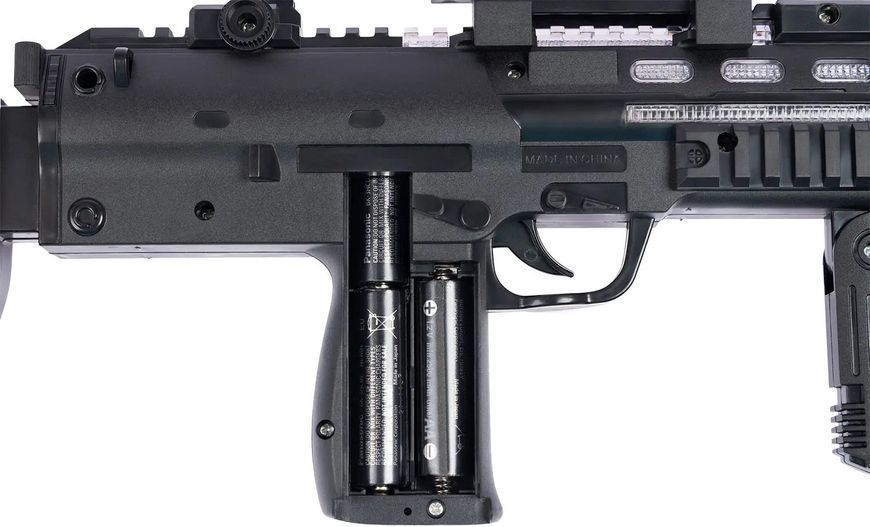 Автомат світло-звуковий ZIPP Toys HK MP7 Чорний 5320120 фото