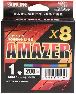 Шнур Sunline SM Amazer X8 200m (multicolor) #1.2 27lb/12.3kg 16584515 фото