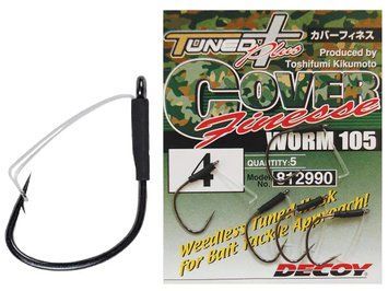 Крючок Decoy Worm105 Cover Finesse 02 (5 шт/уп) 15620071 фото