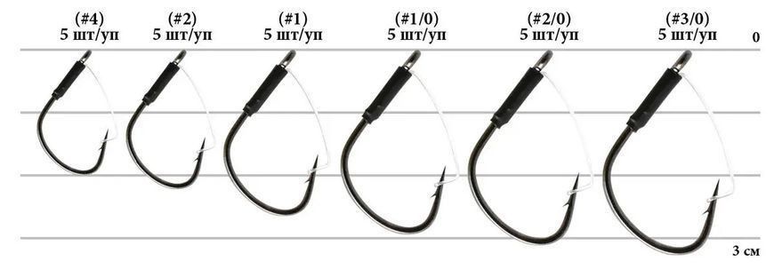 Крючок Decoy Worm105 Cover Finesse 02 (5 шт/уп) 15620071 фото