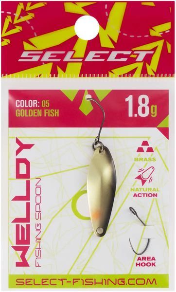 Блешня Select Welldy 1.8g 31mm #05 Golden Fish 20099769 фото