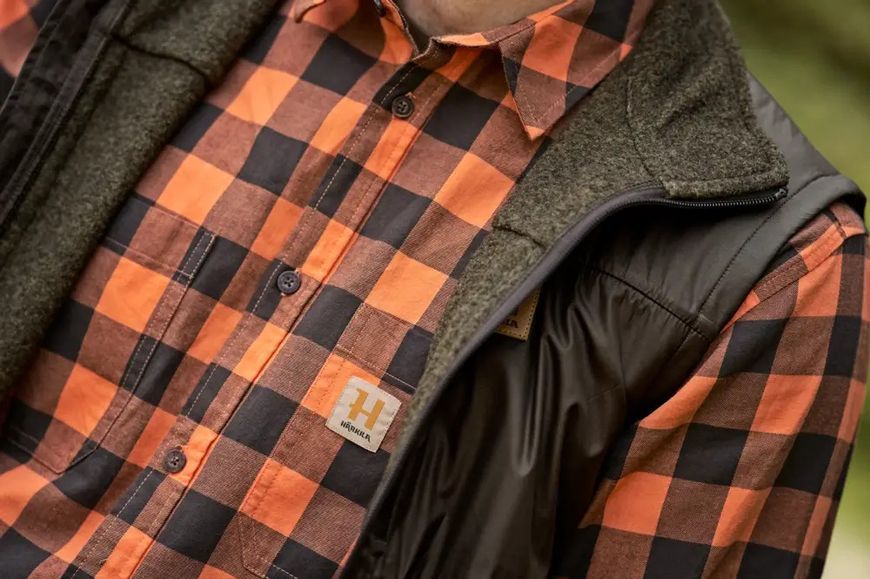 Сорочка Harkila Scandinavian L/S L Mandarin Check 17802716 фото